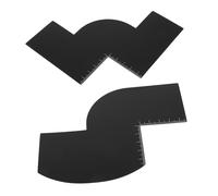 VALICLUD 2pièces Outil de Précision pour Cheveux Guide Barbe Gabarit de Coiffage pour Hommes Outil de Modelage de Ligne de Cheveux Règle de Coupe à Usage Multiple