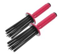 VALICLUD 2pièces Peigne à Boucles Brosse à Friser Ronde Baguette Antidérapante Peigne De Mise Forme Moelleux Lifting Naturel Compact Pour Voyages Et Usage Domestique Facile à Nettoyer