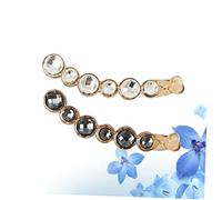 VALICLUD 2pièces Pince à Cheveux Banane Lot Strass Et Forte Tension Blanc Et Gris Pince à Queue De Cheval Relevée Et Support De Queue De Cheval