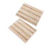 VALICLUD 2pièces Planche Alphabet Braille Avec Points Relief Outil Pédagogique Pour Apprentissage Braille Pour Personnes Malvoyantes Et Aveugles