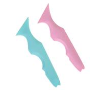 VALICLUD 2pièces Pochoirs Pour Sourcils Débutants Gabarit De Maquillage Silicone Outil Pour Eye-liner Régle Pour Fards à Paupières Biseautés Pochoirs Réutilisables