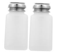 VALICLUD 2pièces Pompe à Bouteille Antistatique Plastique Recyclable Couvercle Inox Adaptée Pour Stockage De Liquides Et Soins Des Ongles Lot