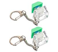 VALICLUD 2pièces Porte-clé Forme De Touche De Clavier Mécanique Accessoire Amusant pour Sac Et Décoration De Clé Détente Et Créativité Au Festival