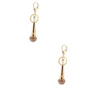 VALICLUD 2pièces Porte-clés Microphone De Pendentif Original Pour Décoration De Bureau De Noël Unique Accessoire Élégant Pour Chanteurs Et Fans De Musique