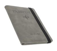 VALICLUD 2pièces PU Multi-Couches Porte Passeport Cuir Synthétique Étui Document Voyage Unisexe pour Cartes Et Titres Identité Élégante Et Pratique pour Séminaires Et Voyages