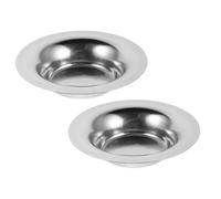 VALICLUD 2pièces Rechange pour Brûleurs à Cire Accessoires Acier Inoxydable Coupelle Ronde pour Fondant à Cire Plateau Antiadhésif pour Chauffe-Bougie