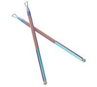 VALICLUD 2pièces Repousse-cuticules Inoxydable Double-embout Outil Professionnel Pour Cuticules Et Gel Polish Dissolvant Outil Manucure Pédicure Léger Et Ergonomique