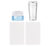 VALICLUD 2pièces Tampon à Ongles Silicone Pour Nail Art Kit De Stamping Avec Raclettes Style French Manucure