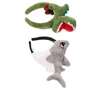 VALICLUD 2pièces -tête Animaux Pour Garçon Fille Coiffe De Fête Requin Et Dinosaure Accessoires Photo Délicats