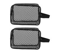 VALICLUD 2pièces Trousse de Toilette Filet Lot de Trousse de Douche Portable à Séchage Rapide pour Maquillage et Soins de Voyage avec Poignée de Transport