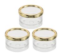 VALICLUD 3 Coques de Boîte à Musique Rondes en Acrylique Transparent Boîtier DIY à Assembler pour Réparation et Protection des Mécanismes à Remontoir, Kit de Réparation de Boîte à