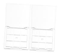 VALICLUD 3 Ensembles Boîte D'ombre À Paupières Organisateurs De Maquillage Et Stockage Portable Fard À Paupières Petit Maquillage Contenants De Maquillage avec Couvercles 2 Pièces * 3