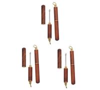VALICLUD 3 Ensembles Cuillère À Oreille En Bois Écarts Pour Cérumen Aspirateur Laveur Aspirateur Nettoyeur Décapant De Cire De Cuillère D'oreille Grattoir À Cérumen 2 Pièces * 3