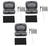 VALICLUD 3 Ensembles Kit de Nettoyage pour Appareils Auditifs avec Boîte de Protection Outils de Nettoyage Bte Brosse Durable et Pratique Accessoire et Portable pour Audition