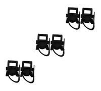 VALICLUD 3 Ensembles Kit De Support De Béquille Adulte Porte-canne Pour Léger Support De De Marche Supports De Canne Pour Plastique Noir 2 Pièces * 3