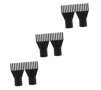 VALICLUD 3 Ensembles Remplacement De Buse De Sécheuse Peigne Soufflant Accessoire Sèche-cheveux Pour Sèche-cheveux Buse Sèche-cheveux Droite Abdos Noir 2 Pièces * 3
