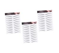 VALICLUD 3 feuilles Autocollants Sourcils Imperméables Faux Sourcils Naturels Maquillage Rapide Outil pour ou Fins