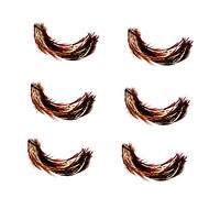 VALICLUD 3 Paires Faux Cils Colorés Plumes pour Costume Accessoire de Fête Halloween et Spectacle Motif Animaux