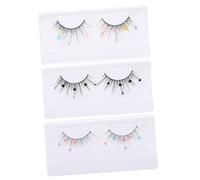VALICLUD 3 Paires Faux Cils Femmes Cils Avec Couleur Cils De Femmes Cils Pour Femmes Cils Naturel Vaporeux Briller Duveteux Cils De Couleur Cils En Grappe Imitation