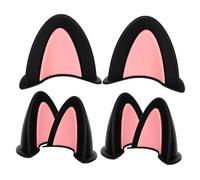 VALICLUD 3 paires Oreilles de Chat Décoratives pour Casque Accessoires et Durables Kit Ornements de Casque Personnalisés Installation Facile et Design Mignon