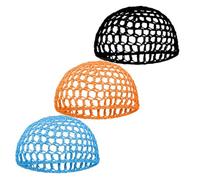 VALICLUD 3 Pièces à Racette à Turban Pour Dormir Filet à Cheveux Femme Au Crochet Filet Au Crochet Bonnets De Couchage En Tissu
