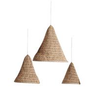 VALICLUD 3 Pièces Abat-jour Tissé à Suspendre Polyvalent Artisanal pour Plafonnier Décor Boho Chambre Salon