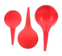 VALICLUD 3 pièces Balles de Lavage Oreille Caoutchouc Rouge à Aspiration Puissante Kit de Nettoyage Anti-dérapant pour Garçon Fille Garçon Fille et Adultes Embouts Lisses pour Élimination