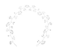 VALICLUD 3 Pièces Bandeau Mariée Perles Imitation Élégant Argenté Accessoire Cheveux Mariage Fait Main pour Demoiselles Honneur et Mariées