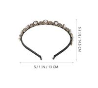 VALICLUD 3 pièces Bandeaux Perles Baroques Accessoires Cheveux Élégants pour Fête Décoration Coiffure Délicate et Unique