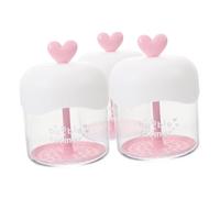 VALICLUD 3 Pièces Barboteur mousseur à bulles la fabrication de mousse tasse moussante nettoyante le visage moussant le visage Plastique rouge