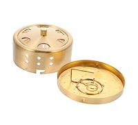 VALICLUD 3 Pièces boîte de moxibustion brûleur moxa outil de gravure de moxa patch ventre pour maigrir réservoir pour moxibustion cas de brûleur de massage cas de moxibustion cuivre Doré