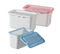 VALICLUD 3 pièces Boîte de Rangement Lessive PP Robuste Design Empilable et Portable pour Capsules et Perles de Lavage Rangement Pratique pour Buanderie Couvercle Inclus Capacité Capsules