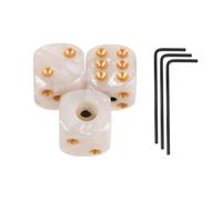 VALICLUD 3 Pièces Boutons de Contrôle de Guitare Électrique de Dés, | Réglage Précis du Volume Tonalité, Installation Sécurisée, Clé Incluse pour Guitare Basse