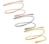 VALICLUD 3 pièces Bracelets Haut Bras Femme Métal Ajustables Léger Spirale Design Élégant Bijoux Arm Cuff Cadeau