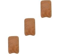 VALICLUD 3 Pièces Comprimés de grattage en bois de santal vert Portable massage planche à gratter en bois outil guasha pour le visage outil de masseur facial instrument de grattage