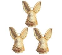 VALICLUD 3 Pièces Corsage de lapin rétro broche lièvre mignon décor revers à revers épinglette de vêtements pour femmes goupille d'écharpe Épingle à chapeau alliage Golden