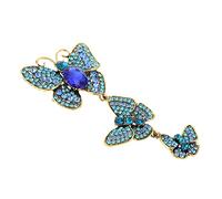 VALICLUD 3 Pièces Corsage rétro broche strass broche ancienne épingle à nourrice ornements de vêtements broche décorative Alliage de zinc Blue