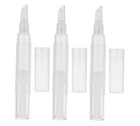 VALICLUD 3 Pièces Flacon Huile Pour Ongles Vide Applicateur De Pinceau Accessoire De Manucure Vernis à Ongles Rechargeable Format Voyage Flacon