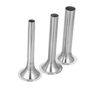 VALICLUD 3 pièces Lot de Tubes Entonnoirs Acier Inoxydable pour Remplissage de Saucisses Accessoires Robustes Compatibles avec Machines à Saucisse Faciles à Nettoyer et Adaptés Aux