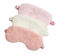 VALICLUD 3 Pièces Masque de Sommeil Soie Synthétique Douce Couvre Yeux Confortable et Occultant Cache Lumière Portable Relaxant pour Dormir