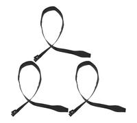 VALICLUD 3 Pièces Nylon Dragonne Noir Réglable pour Bâton de Randonnée | Accessoire Confortable à Dégagement Rapide, pour Randonnée et Alpinisme, Maintien Ajustable, Style Moderne