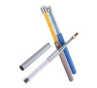 VALICLUD 3 Pièces Outils De Brosse De Manucure Uv Stylos Vernis à Ongles Pour Nail Art Conception Bricolage Pour Les Ongles Clous Gel Déposer Des Dossiers Lumière Fibre