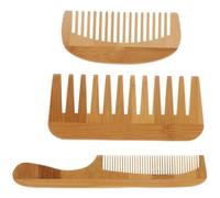 VALICLUD 3 Pièces Peignes à Cheveux En Bois De Nanmu à Dents Larges Et Fines Peignes De Coiffure Multi-usages Pour Cheveux Coupe Et Coiffure