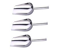VALICLUD 3 pièces Pelle Glace Acier Inoxydable Cuillère à Glace Petite Capacité Outil Robuste pour Cuisine Bar et Buffet