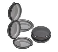 VALICLUD 3 pièces Pilulier Portable Plastique Transparent Noir Boîte Étanche pour Quotidiens et Voyage Rangement Compact et Hermétique pour Comprimés