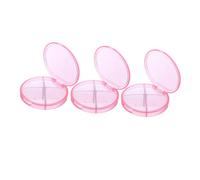 VALICLUD 3 Pièces Pilulier Voyage Portable Cas Conteneur De Stockage Support De Stockage Organisateur De Médecine Plastique Rose