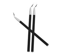 VALICLUD 3 Pièces pinceau eye-liner œil doublure contour pinceau pour eye-liner Multifonctionnel brosse à sourcils inclinée brosse à sourcils ultra fine Plastique Silver
