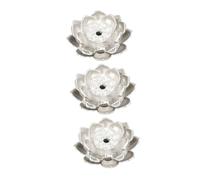 VALICLUD 3 Pièces Porte avec Récupérateur Brûleur Cône Forme de Lotus Support pour Bâtons et Résines Accessoire Traditionnel pour Intérieur et Extérieur