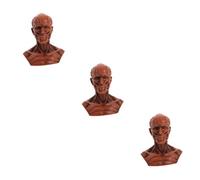 VALICLUD 3 Pièces Sculpture Résine Anatomique Muscle Squelette Figurine Dessin Décoration Artistique
