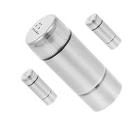 VALICLUD 3 pièces Set de Salières Acier Inoxydable pour Cuisine Récipients Polyvalents pour Sel et Épices Adaptés Table et Aux Activités Extérieures comme Barbecue et Camping